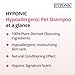 HYPONIC Hypoallergenic Premium Dog Shampoo - Deodorizing, Sensitive Skin, Detangling (White Coats & Brightening (10.1 oz))