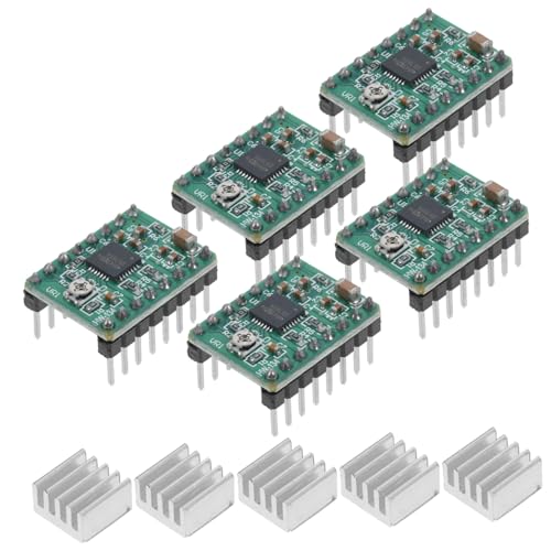 SOLUSTRE 10pcs Compatible Stepper Motor Driver Module Heat Sink for Printer Stepper Driver