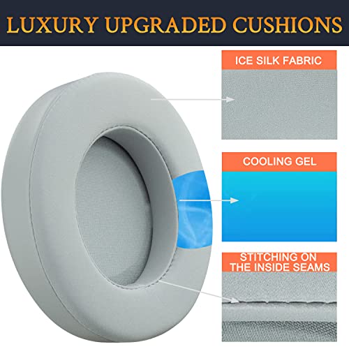 SOULWIT Cooling-Gel Earpads Cushions for Razer Kraken Pro V2, Kraken 7.1 V2, Kraken Stormtrooper Headphones - Image 4