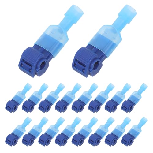 Healeved Conectores de Derivación T para Cables 05-15 Mm² Azul 60 Pares Terminales de Empalme Rápido sin Daños Kit de Conexión Eléctrica para Instalación Segura