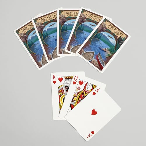 52 Naipes Poker Lake Placid, New York, Adirondacks miniatura 7