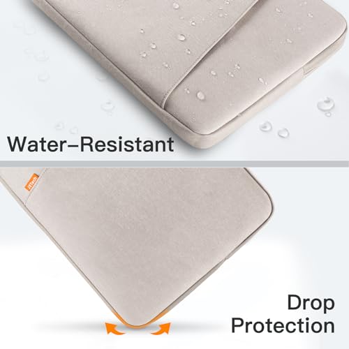 JETech Pokrowiec na Laptopa dla 13-14 Cala MacBook Neo (A18 Pro), MacBook Air/Pro (M1-M5) 2020-2026, 13-13,6 Cala Notebook, Wodoodporny Torba Etui z Kieszenią (Księżycowa Poświata)