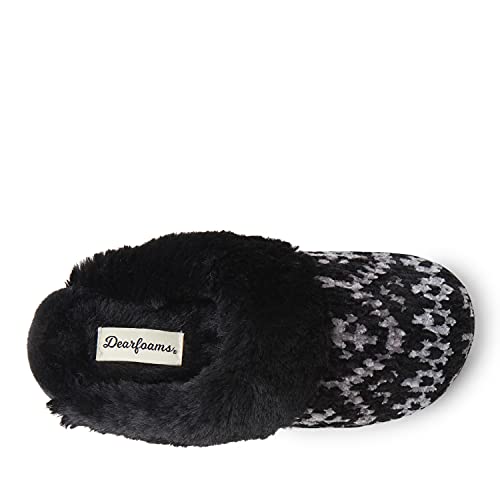 Dearfoams Women's Allison Chenille Fairisle Scuff Slipper4