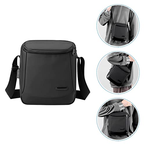 Plain Color Nylon Single Shoulder Bag for Men Business Casual Commuting Crossbody Briefcase Lightweight Outdoor Storage Pouch Stylish and Functional Bag3