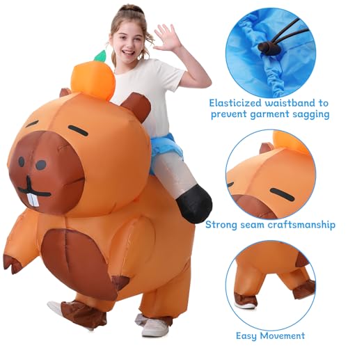 Disfraz inflable de animal para niños cosplay fiesta miniatura 4