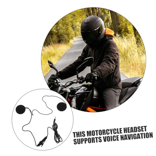 Casque moto audio avec 2 pièces écouteurs et système sonore