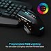 immagine 2TECKNET Mouse da Gioco, HyperTrak 16400 DPI Laser Gaming Mouse, Cablato con Avago Sensore ADNS-9800, 10 Pulsanti Programmabili e Regolazione RGB, Cartuccia di Sintonia del Peso