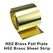 QIAOLISHA Metal Thin Sheet, 1m Thin Brass Sheet Strip Gold Film High Purity Brass Foil Plate, Soldering (Length 1 Meter, Mesh : 0.2x40mm) (Size : 0.5x100mm)