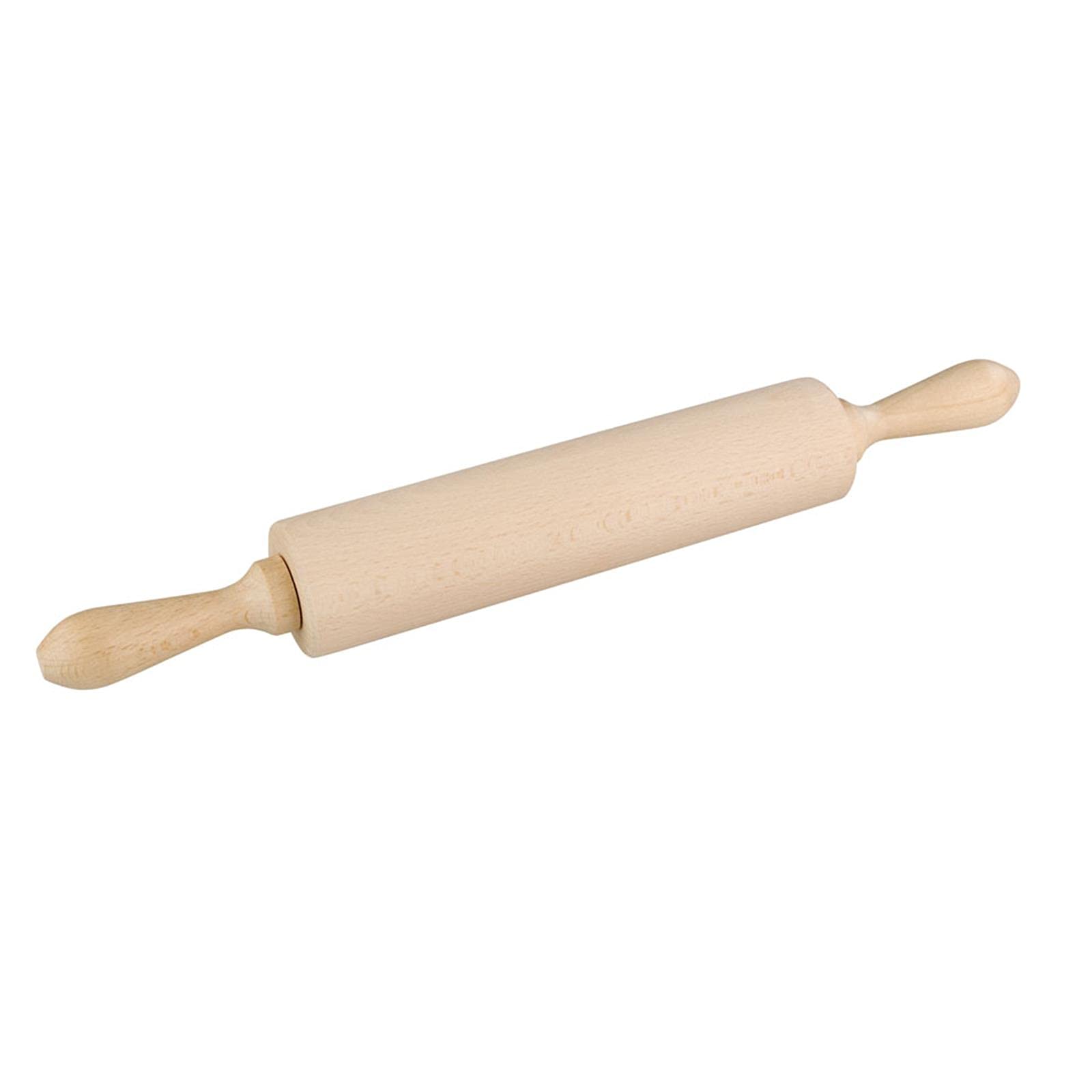 Chef Aid Beechwood Mini Rolling Pin with 5.5cm handles total length 23cm