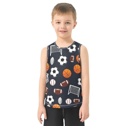 Various Sports Boys Tank Tops Sleeveless Tank Top Shirts Undershirts for Boys,3T2