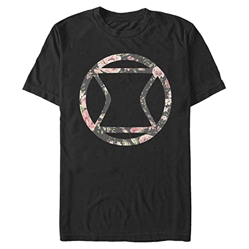 T-shirt Marvel Widow Rose homme vêtement coton col rond noir