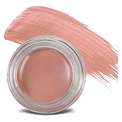 Mommy Makeup Waterproof Cream Eyeshadow | Any Wear Creme in Anna (A Matte Warm Rosy Beige) for Eyes, Cheeks & Lips | Ultimate Multi-tasking Cream to Powder Eye Shadow Cover