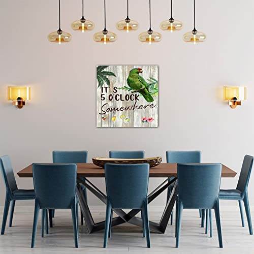 Plaque murale bois de qualité It's 5 O'Clock Somewhere déco 40 cm - 5