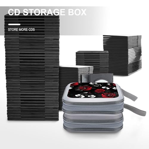 Étui pour CD et range DVD noir 40 disques pour maison et auto - 6