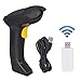 Produktbild GOLRISEN 2.4GHz Barcode Scanner, Bluetooth Wireless Strichcode Scanner Handscanner Automatisches Schnelles Präzises Scannen für Supermärkte, Lagerhallen, Logistik, Bibliothek, Schwarz