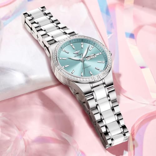OUPINKE Automatic Watches for Women Diamond Luxury Dress Self Winding Stainless Steel Sapphire Crystal Ceramic Ladies Wrist Watches2