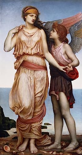 Affiche Vénus et Cupidon Evelyn De Morgan 60x90cm | Idée cadeau art classique pour salon
