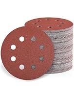 115mm Schleifpapier 40/80/120/240 Körnung, 80 Stück Schleifscheiben 115mm Klett Schleifblätter für Exzenterschleifer(8 Loch)