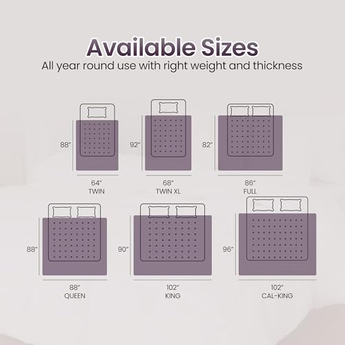 Utopia Bedding Comforter Duvet Insert, Quilted Comforter with Corner Tabs, Box Stitched Down Alternative Comforters Twin Size (Plum)