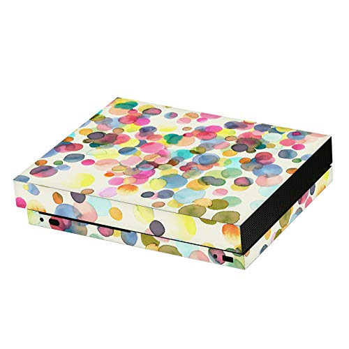 Skin Xbox One X autocollant vinyle masquer rayures Ninola Points Mix