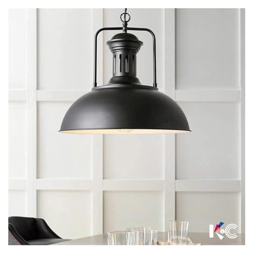 Lampe de plafond rétro avec douille E27 pour ampoule LED dôme robuste - 7