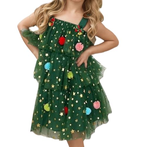 Robe de Noël pour fille à paillettes chic de 1 à 8 ans pour fête