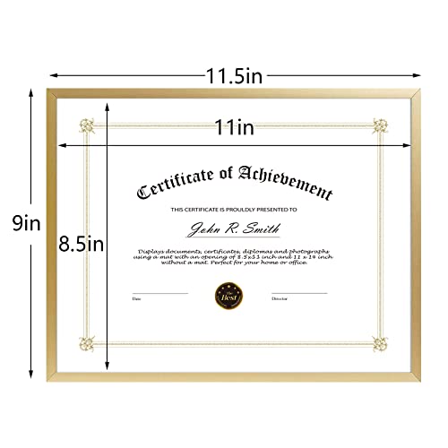 Golden State Art P9-71590-GSA5 8.5X11 Aluminum Certificate Frame, Metal Diploma Frames For 8.5 X 11 Documents thumb #5