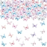 100PCS Butterfly Confetti Butterfly Table Confetti Bridal Shower Baby Shower Decorations Engagement Birthday Party Decorations (mulity)