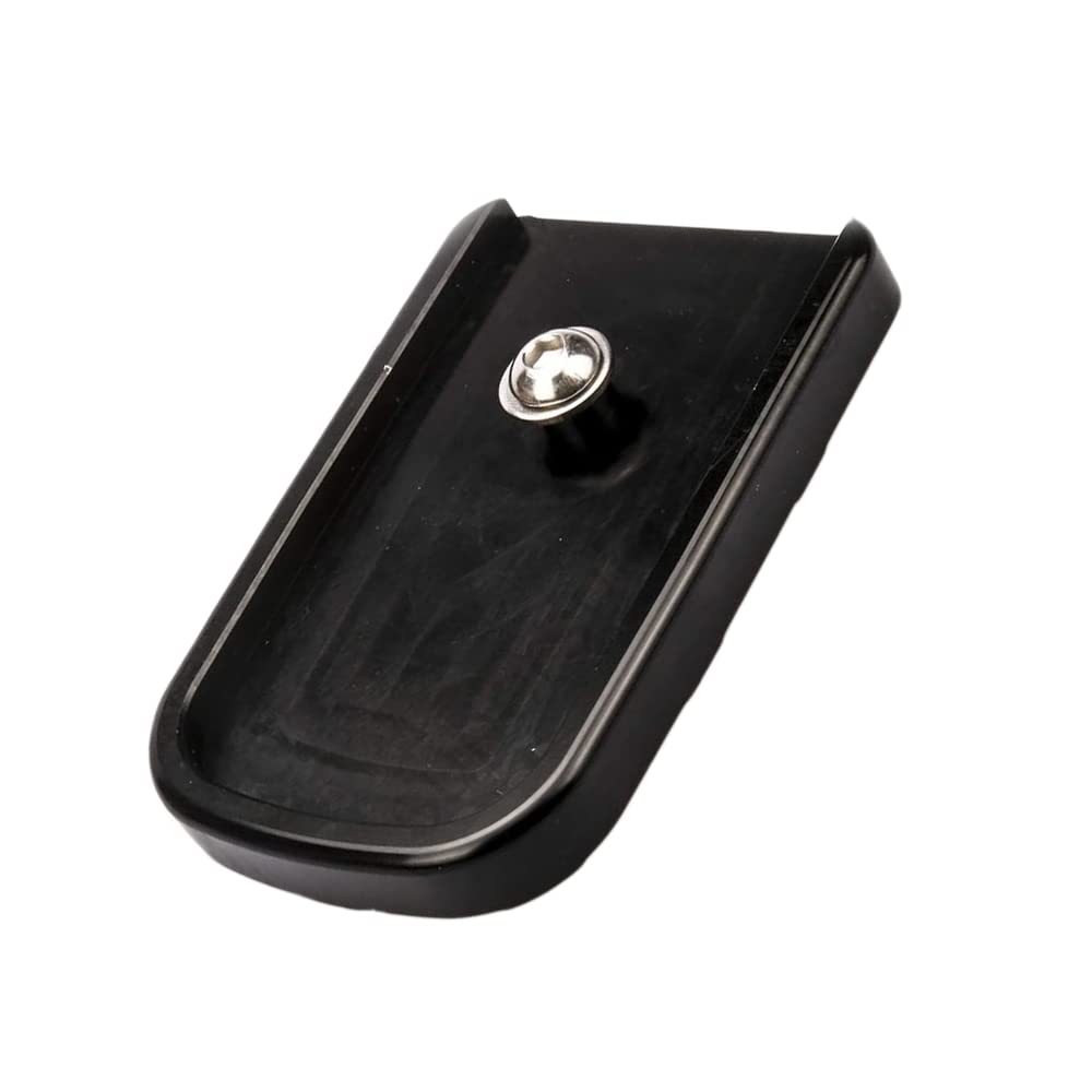 Baceyong Couvre-pédale de frein en aluminium CNC pour moto Compatible avec Harley-Davidson Touring Street Glide FLHX Road King Softail, noir/chromé