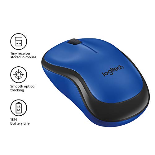 Image of Logitech M221 Silent Wireless Mouse with Logitech H111 Stereo Headset