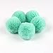 JIACHENGAT 22 Farbe imitieren Kaninchen Pelz Pompom Ball 4 cm Weihnachten pom pom Keychain Auto Pompon Bekleidung Spielzeug DIY Tasche ohrring Ponton Dekoration (Farbe : Mint Green, Größe : 4cm)