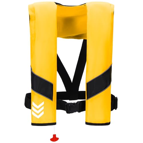 Image of Automatic Inflatable Life Jackets for Adults Life Vests PFD Low Profile Load Capacity Up to 330lbs