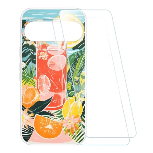 ESACMOT �v�����g�P�[�X + 2�������K���X�t�B���� Google Pixel 11 Pro XL �Ƃ̌݊�������, �Ռ��z���\�t�g�J�o�[ HD�N���A (�T�}�[�^�C��)