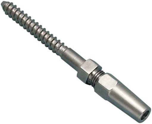 Atlantis Rail Easy S0980-R004 SS RIGHT Hand Lag Screw Stud for 5/32" Cable-10 PK
