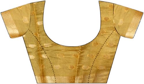 Image of Sarees for Women Wear Organza Silk Banarasi Sari Kanjivaram Pure Paithani Wedding Original Kanchipuram Pattu Sadi with Blouse Piece 2026 (KeriFlower)