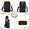 Aucuu Petit Sac Téléphone Portable Femme, Oxford Messenger en Tissu Brassard de Sport avec Bandoulière Réglable, Crossbody Pochette Sacoche Running Armbag pour 7''(prise casque arrière) #4