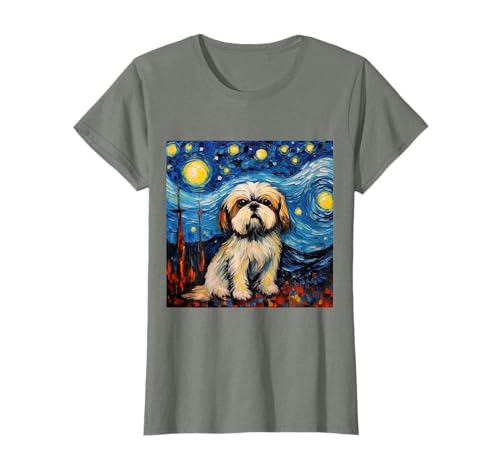 Shih Tzu Noche estrellada - Shih Tzu Camiseta