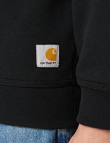 Carhartt, Herren, Weites, mittelschweres Sweatshirt mit Rundhalsausschnitt, Schwarz, L