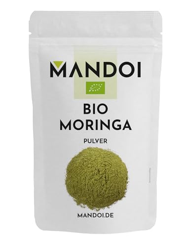 Mandoi BIO Moringa Pulver 250g Bio Moringapulver in Rohkost Qualität. Organic Moringa Powder