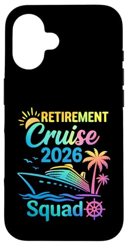 Funny Retirement Cruise 2026 Squad Tie Dye Retired Cruising Case for iPhone 16