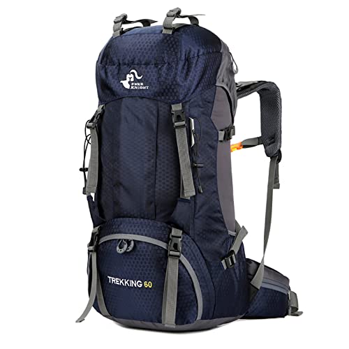 King'sguard 60L Hiking Backpack, Waterproof Camping Backpacking Backpack For Men Outdoor Traveling Climbing Daypack With Rain Cover (Navy) #TOP4