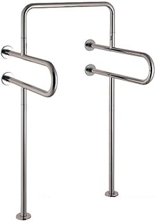 Shower Handicap Grab Bars for Bathroom Wall, Men Urinal Grab Bar-304 Stainless Steel Barrier-Free Grab Bar -Toilet- Aid & Safety Support Handrail, Disabled Elderly Men (Color : Brushed)