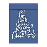 Mit liebevoll gestaltetem Kärtchen zu Weihnachten im Postkartenformat: 