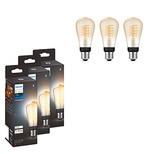 Philips Hue White Ambiance E27 Globe Filament...