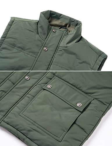 Image of MAGCOMSEN Sherpa Vest - Warm Fur Thermal Quilted Fleece Snow Internal Pad Casual Insulated Thick Sleeveless Pufer Coat