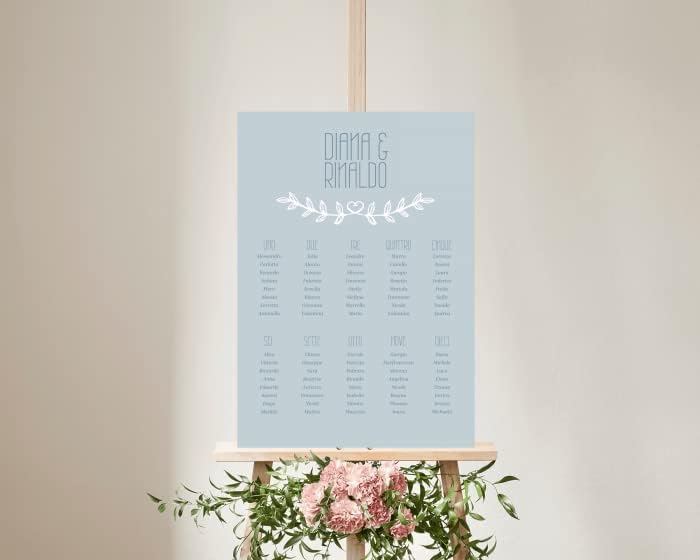 TABLEAU DE MARIAGE IN VARI MATERIALI (PLEXIGLASS) CON STAMPA U.V. AD ALTISSIMA QUALITÁ - Together - completamente PERSONALIZZABILE (FOREX 70X100 CM)