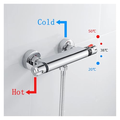 Mitigeur de salle de bains chaude et froide thermostatique avec kit douche baignoire