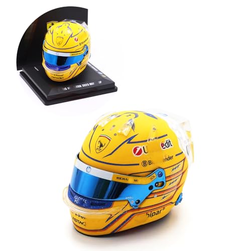 HTLNUZD New 1/5 Mini Helmet SF25 Miami GP for Hamilton Resin Simulation Model, Custom Collectible