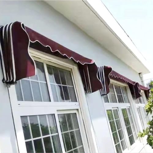 Toldo para ventana exterior con soporte de aluminio y parasol UV 5