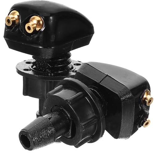 MOLUCKFU Ugelli Lavavetri Anteriori per Auto, Set da 2 Pezzi di Sostituzione Ugelli Spruzzatori in Nylon Resistenti, Kit Lavavetri per Parabrezza Installazione Facile e Prestazioni